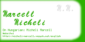 marcell micheli business card